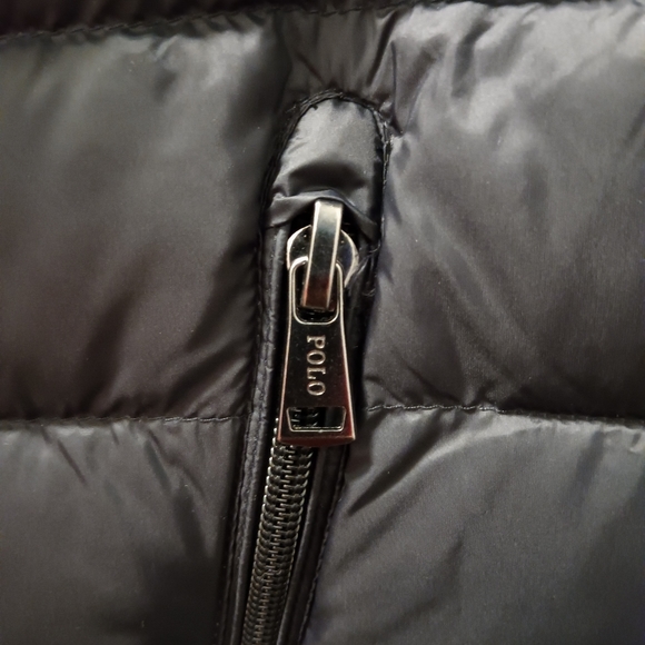 RALPH LAUREN BLACK VEST RIPPED - Picture 8 of 10